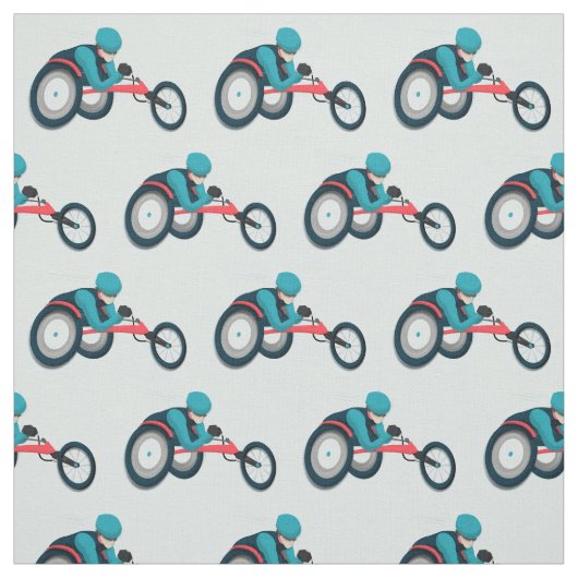 Rollstuhlfahren Stoff (Muster)