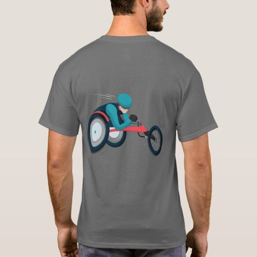 Rollstuhlfahren T-Shirt (Rückseite)