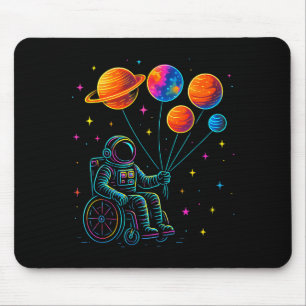 Rollstuhlfahrender Astronaut Motivation Kinder Wel Mousepad
