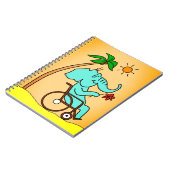 Rollstuhlfahrer Elefant Notizblock (Linke Seite)