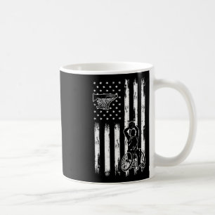Rollstuhlfahrer Skizze Spieler USA-Flagge Frauen M Kaffeetasse