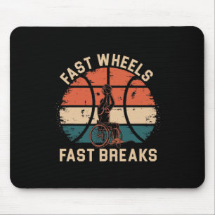 Rollstuhlfahrer Spieler Behinderter Behinderung Be Mousepad