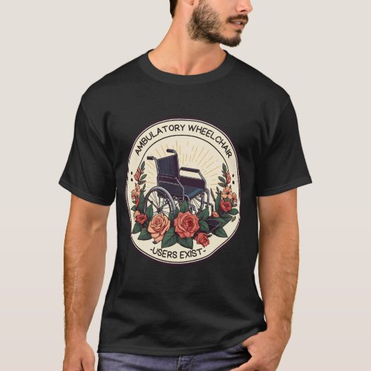 Rollstuhlfahrer verfügen über T - Shirt (Vorderseite)