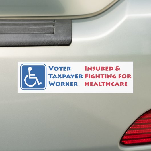 Rollstuhlfahrer: Versichert u. für Autoaufkleber (Auf Auto)