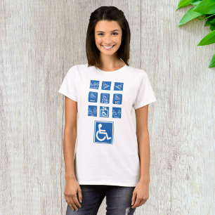 Rollstuhlgerechte Schilder T-Shirt