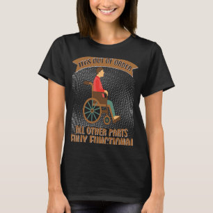 Rollstuhlleg Amputee Awareness Amputation Supputio T-Shirt