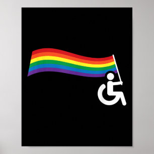Rollstuhlor Humor-Shirt _ Geschenk Schwule Lesben Poster