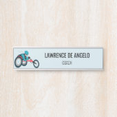 Rollstuhlrennen Türschild (Vorderseite )