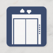 Rollstuhlreparaturservice Quadratische Visitenkarte (Vorderseite)