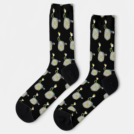 Rollstuhlstickman Socken (Linkes Detail)
