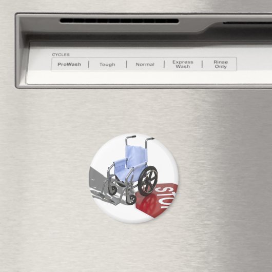 RollstuhlStoppSign103110 Magnet (In Situ (Geschirrspüler))