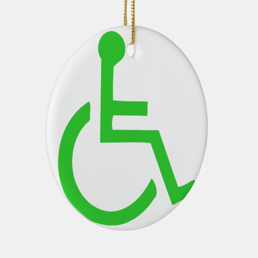 Rollstuhlsymbol Keramikornament (Rechts)