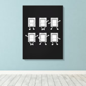 Rollstuhltechniker verleiht Männeraufhängung Leinwanddruck (Insitu (Holzboden))