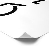 Rollstuhlunfall Poster (Ecke)