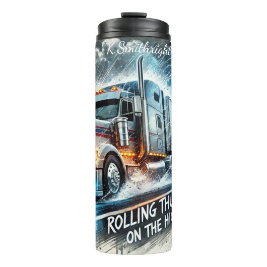 Rollthunder Semi Truck Storm Thermosbecher (Vorderseite)