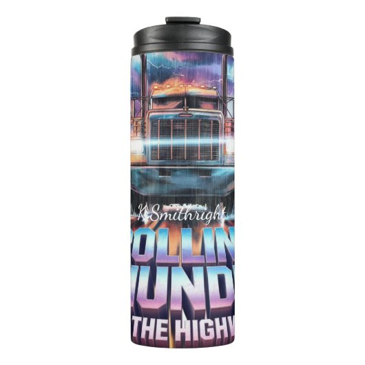 Rollturm auf dem Lkw Thermosbecher (Vorderseite)