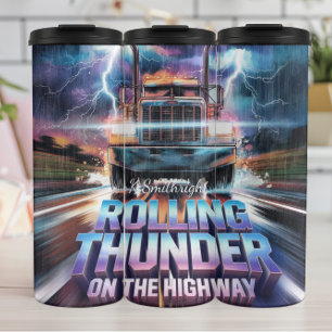 Rollturm auf dem Lkw Thermosbecher