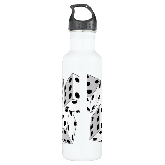 Rollwürfelflasche Edelstahlflasche (Rückseite)