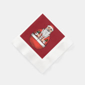 Rolly Polly Santa Toy Red Paper Napkin Serviette (Ecke)