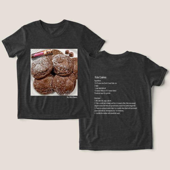 Rolo Cookies Tri-Blend Shirt (Design Vorderseite & Rückseite)