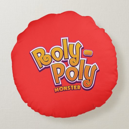 Roly-Poly Monster Throw Kissen (Rückseite)