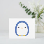 Roly Poly Penguin Postkarte (Stehend Vorderseite)