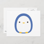 Roly Poly Penguin Postkarte (Vorne/Hinten)