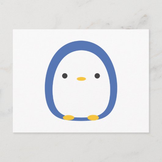 Roly Poly Penguin Postkarte (Vorderseite)