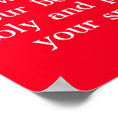 Rom 12:1 Gelber und schwarzer Kanarienvogel Poster (Ecke)