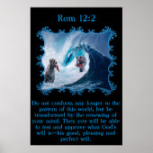 Rom 12:2 Grizzly Bären im Ozean Poster (Vorne)