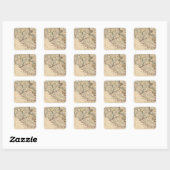 Rom 3 quadratischer aufkleber (Blatt)