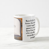 ROM-8:28 und -wir wissen dass alle Sache… Kaffeetasse (VorderseiteRechts)