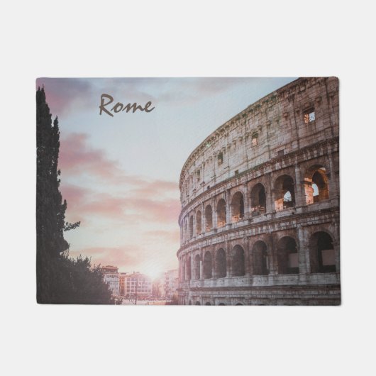 Rom Antike Architektur Sonnenuntergang Stadt Fußmatte (Vorderseite)