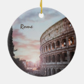 Rom Antike Architektur Sonnenuntergang Stadt Keramik Ornament (Hinten)