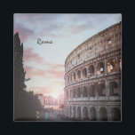 Rom Antike Architektur Sonnenuntergang Stadt Magnet<br><div class="desc">Rom Antike Architektur Stadtanlage,  Straße im Morgengrauen</div>