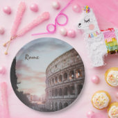 Rom Antike Architektur Sonnenuntergang Stadt Pappteller (Party)