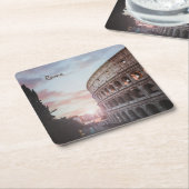 Rom Antike Architektur Sonnenuntergang Stadt Rechteckiger Pappuntersetzer (angewinkelt)