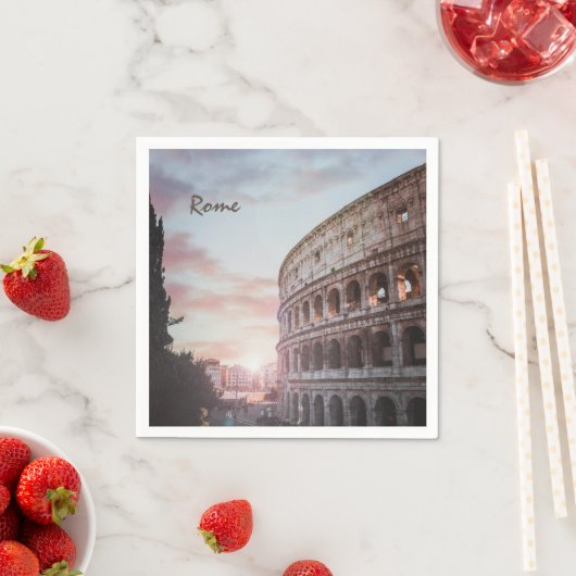 Rom Antike Architektur Sonnenuntergang Stadt Serviette (Beispiel)