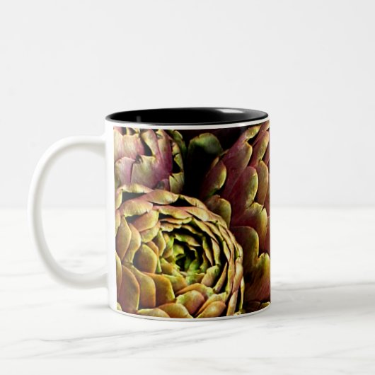 Rom-Artischocken Zweifarbige Tasse (Links)
