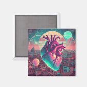 Rom | Ätherischer Träumerischer Urbaner Vaporwave Magnet (Vorderseite/Rückseite)