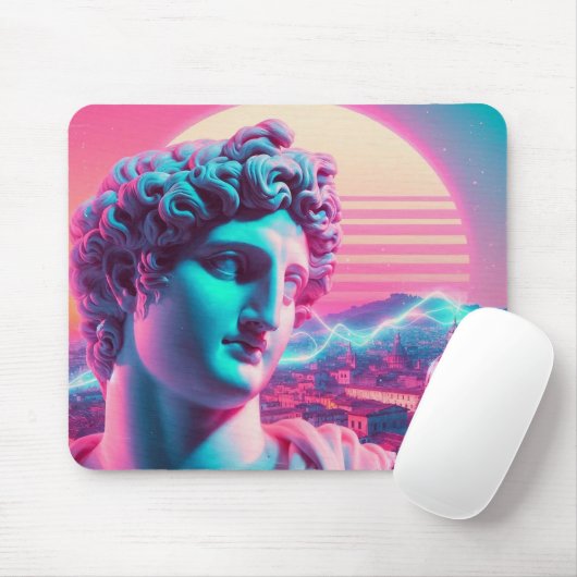 Rom | Ätherischer Träumerischer Urbaner Vaporwave Mousepad (Mit Mouse)