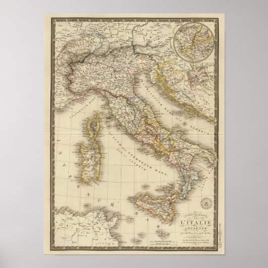 Rom Atlas Map Poster (Vorne)