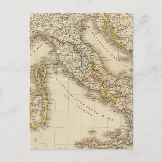 Rom Atlas Map Postkarte (Vorderseite)