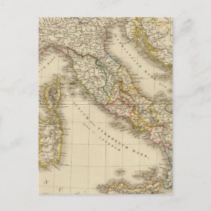 Rom Atlas Map Postkarte