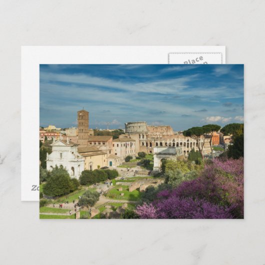 Rom - Blick auf das Forum Romanum Postkarte Nr.2 (Vorne/Hinten)