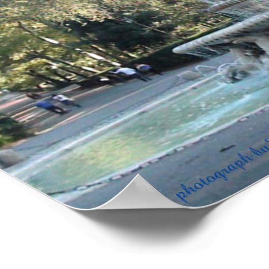 Rom, Brunnen, Villa Borghese Poster (Ecke)