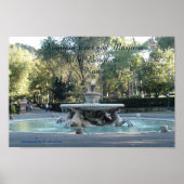 Rom, Brunnen, Villa Borghese Poster (Vorne)