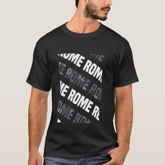 Rom Camouflage Pattern Gray Camouflage T-Shirt (Vorderseite)