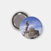 Rom, Castel Sant Angelo Cust. Magnet (Vorderseite/Rückseite)