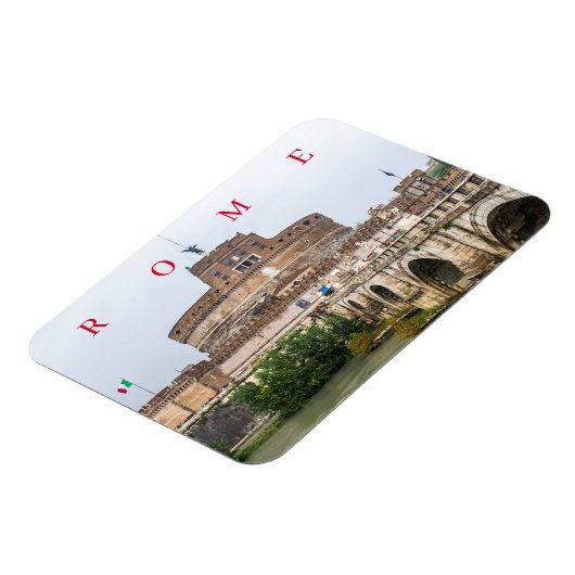 Rom Castel Sant'Angelo Kühlschrankmagnet Magnet (Linke Seite)